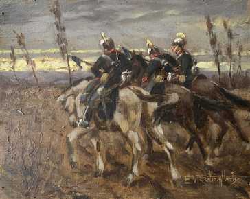 Vizzotto Alberti Enrico - I° reggimento Cavalleria pesante alle Manovre